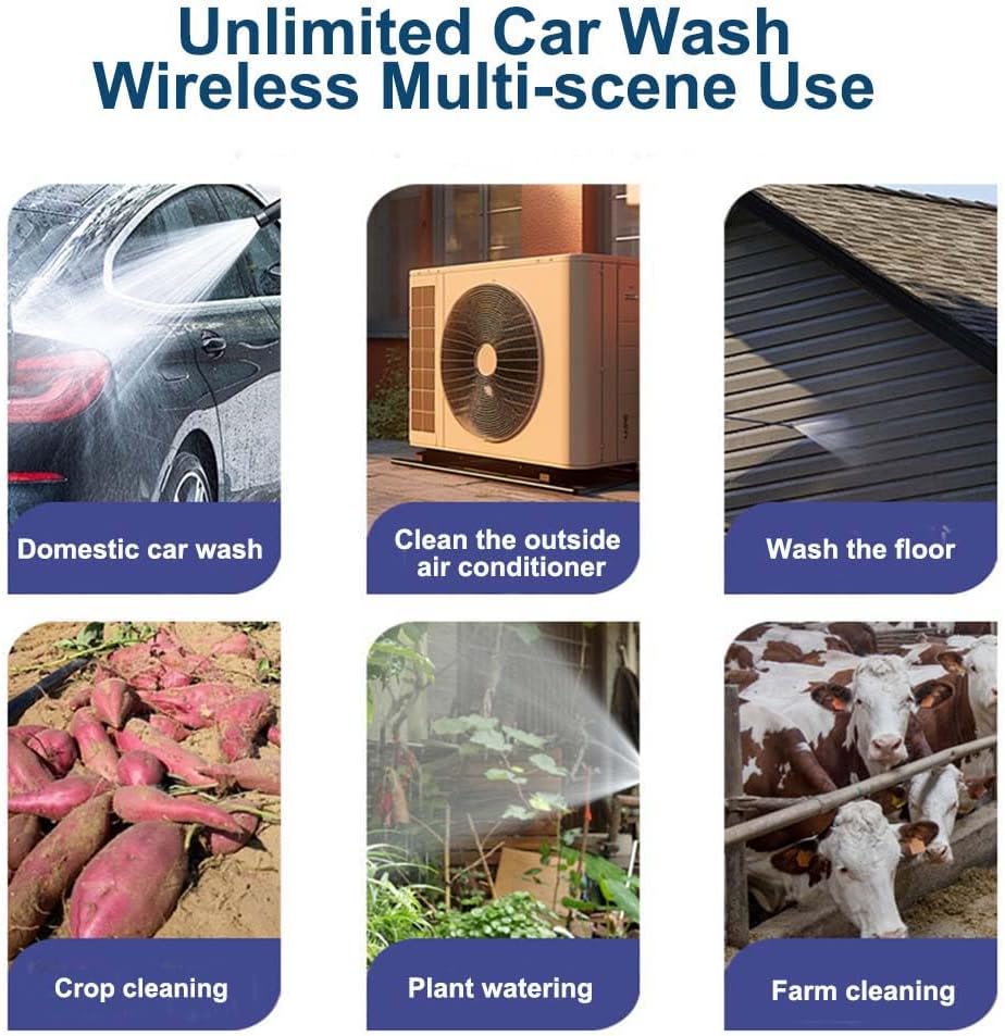 Nettoyeur Haute Pression Sans Fil Portable